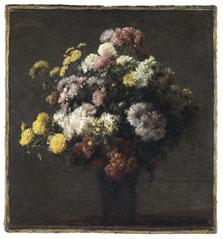 Henri Fantin-Latour Crisantemos en un florero